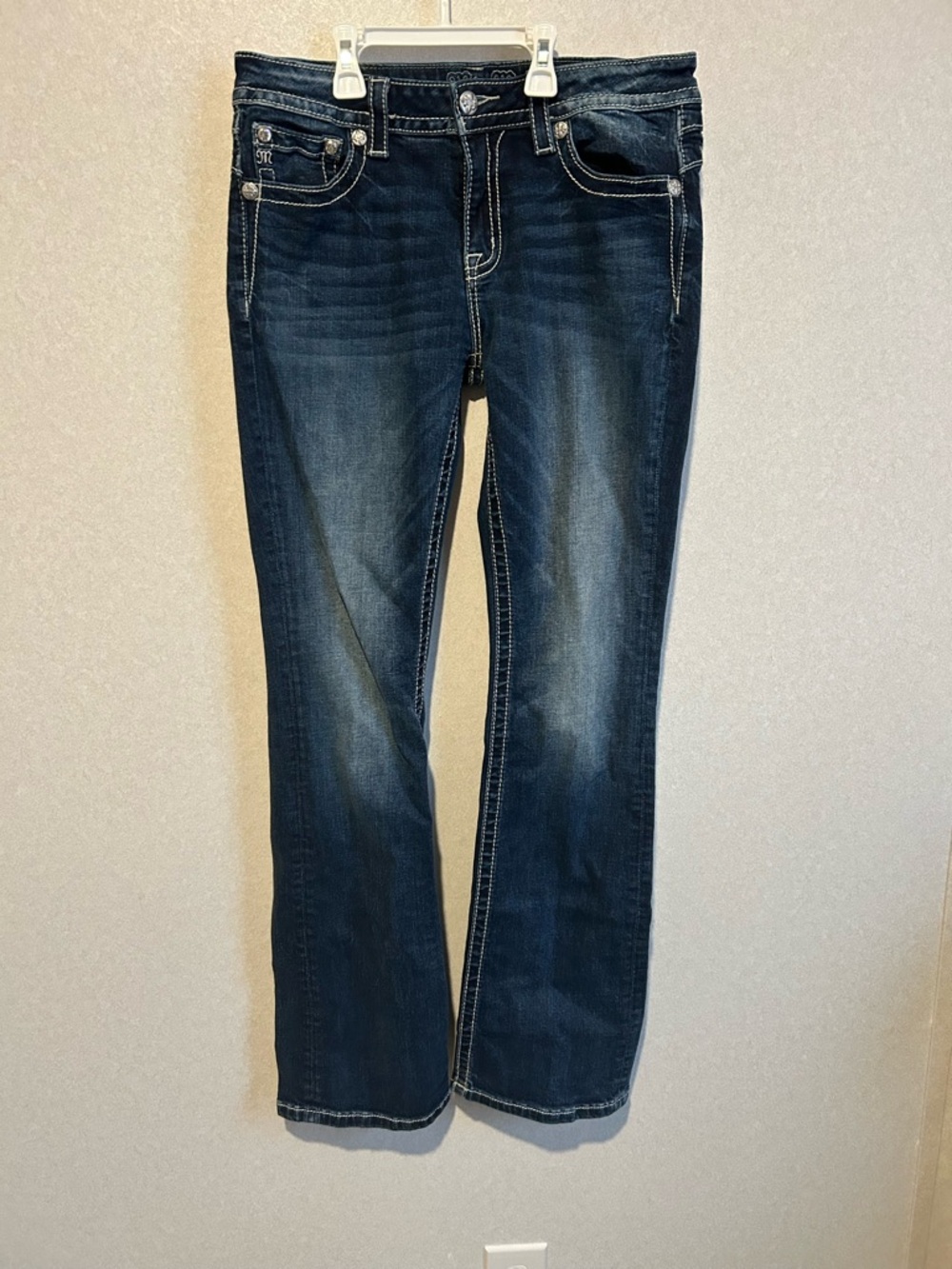 Women’s Miss Me Jeans With Cow Print Pocket (Tear In Pocket) Size 31